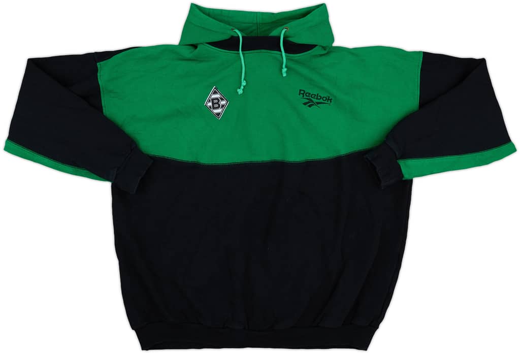 1996-97 Borussia Monchengladbach Reebok Hooded Sweat Top - 8/10 - (M)