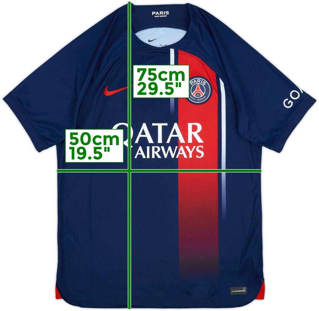 2023-24 Paris Saint-Germain Home Shirt - 9/10 - (M)