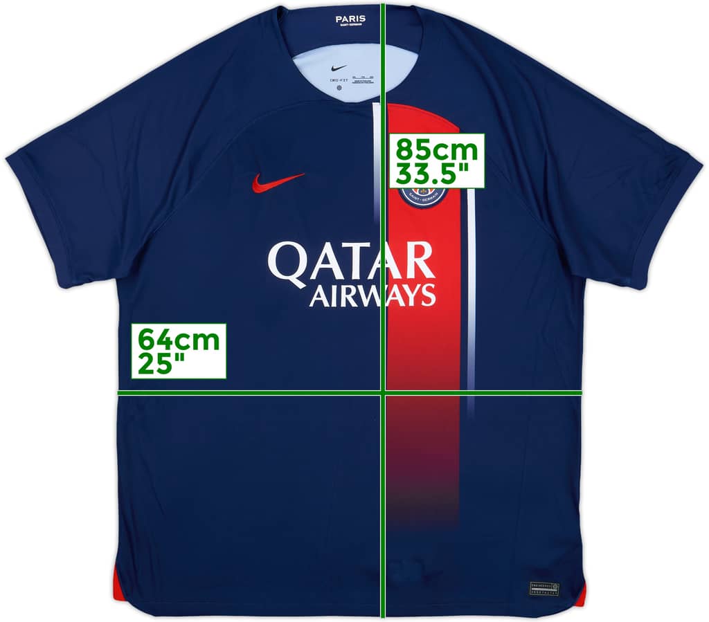 2023-24 Paris Saint-Germain Home Shirt - 9/10 - (XXL)