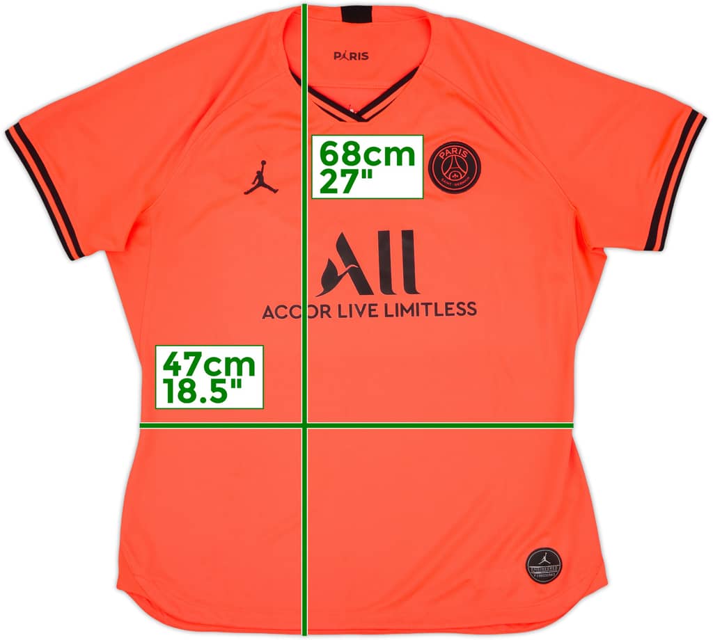 2019-20 Paris Saint-Germain Away Shirt - 9/10 - (Women's XL)