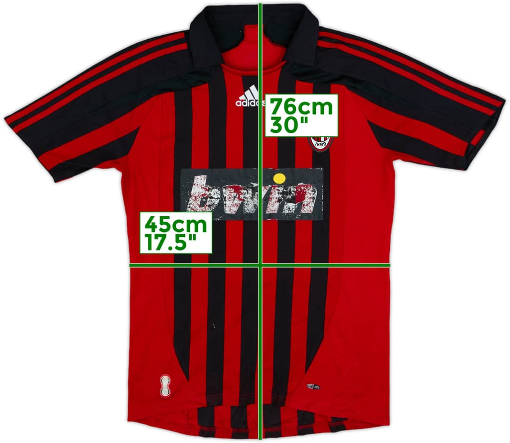 2007-08 AC Milan Home Shirt - 4/10 - (S)