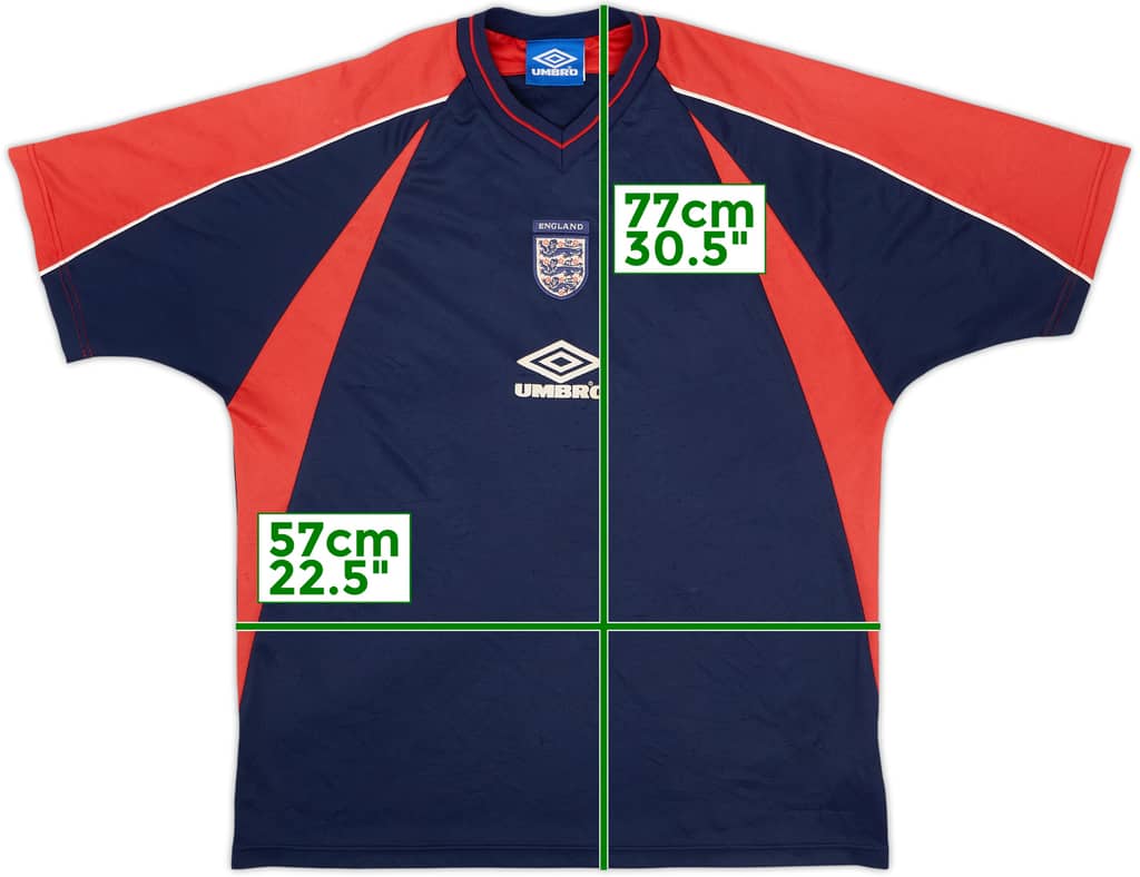 2000-02 England Umbro Training Shirt - 6/10 - (XL)
