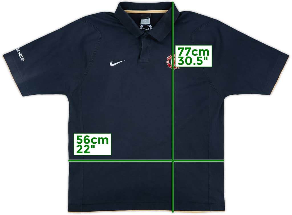 2006-07 Manchester United Nike Polo Shirt - 8/10 - (XL)