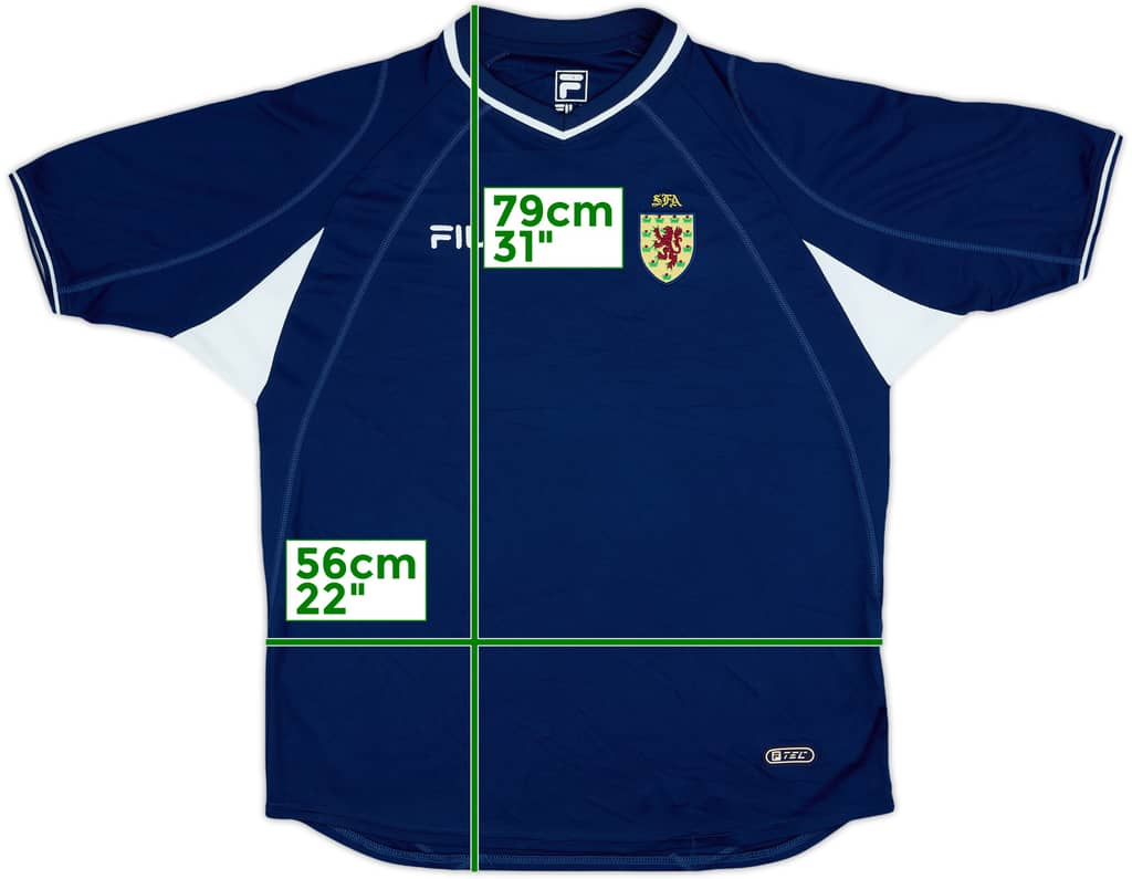 2000-02 Scotland Home Shirt - 8/10 - (L)