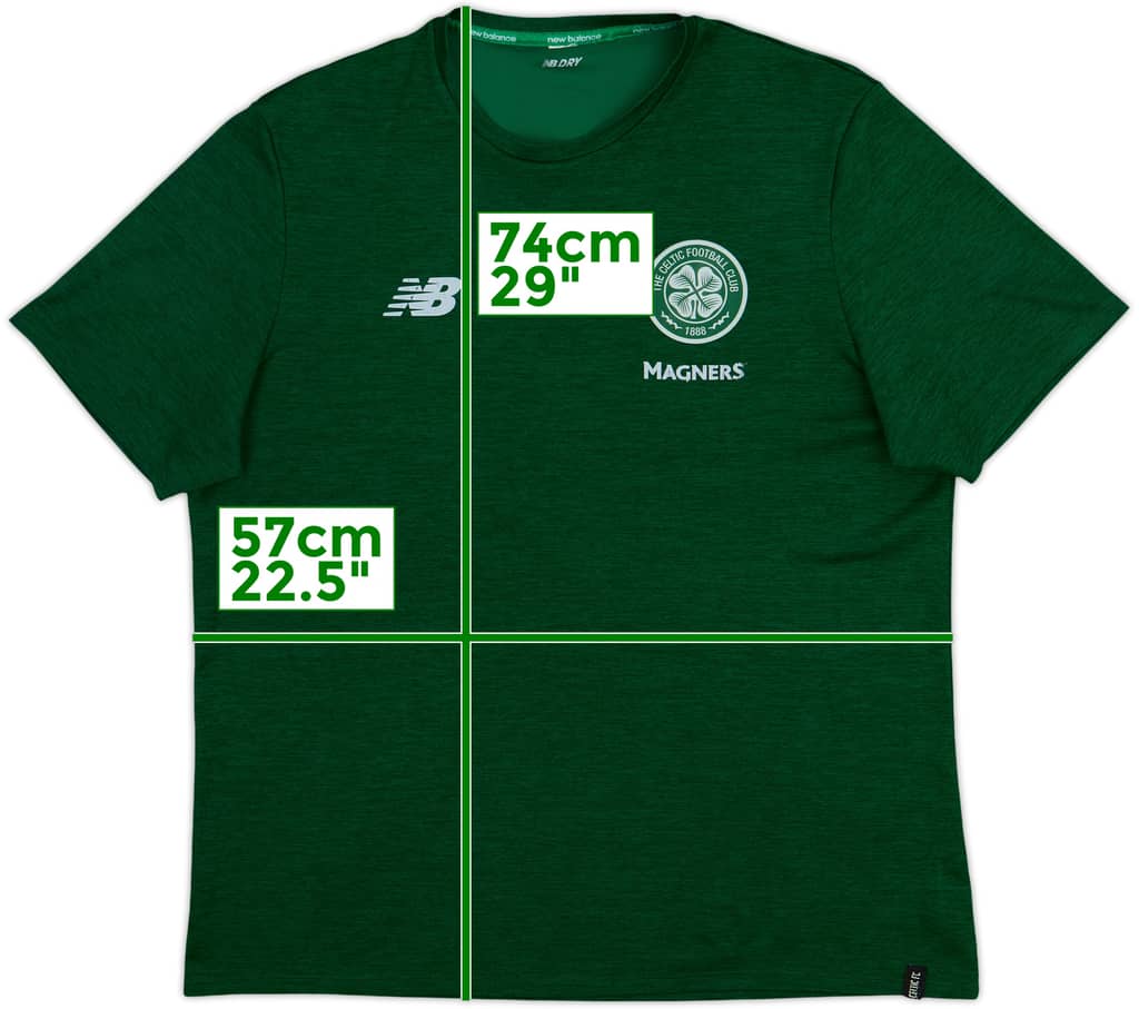 2017-18 Celtic New Balance Training Shirt - 7/10 - (M)