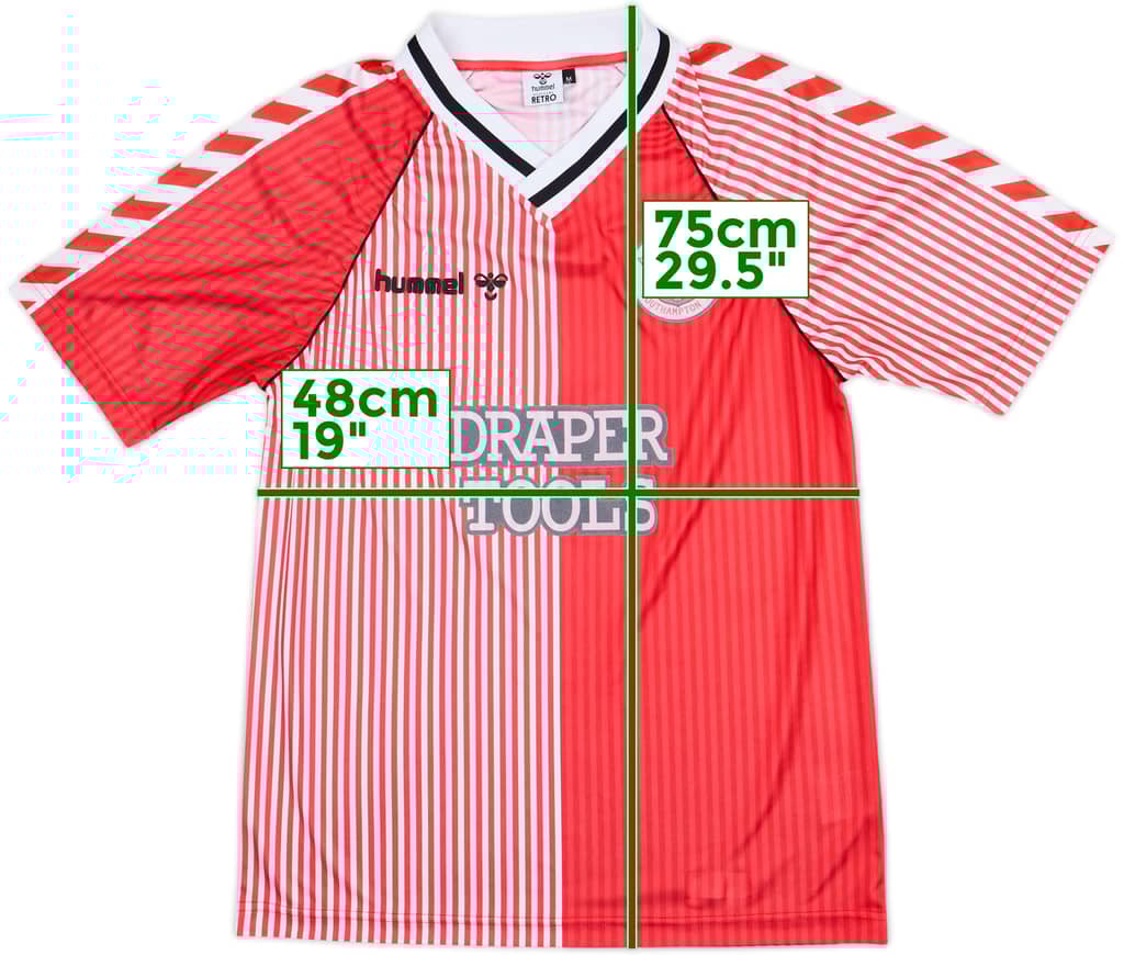 2023-24 Southampton '1987-89 Home' Retro Shirt - 7/10 - (M)