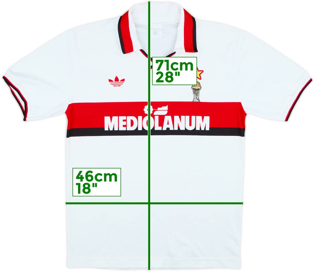 1990-91 AC Milan Away Shirt - 6/10 - (M)