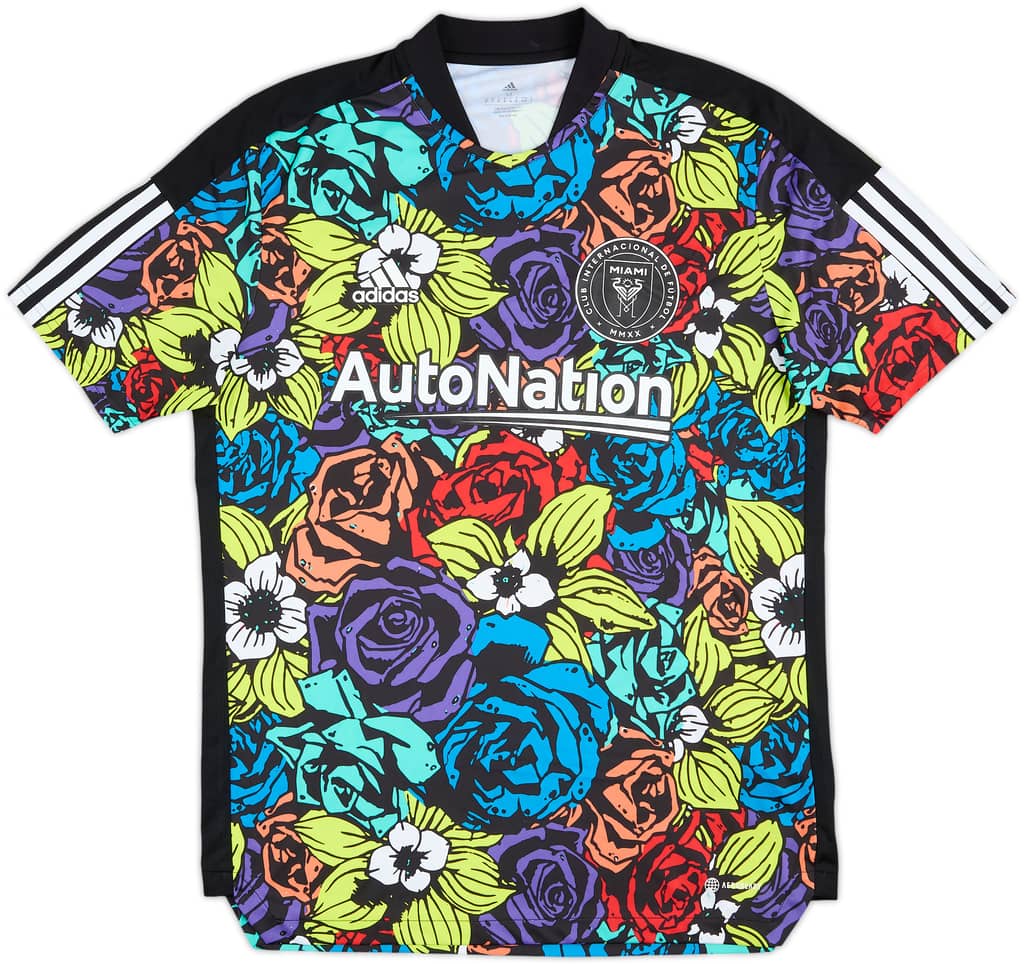 2021 Inter Miami Player Issue adidas Pre Match Shirt (Morgan) - 9/10 - (M)