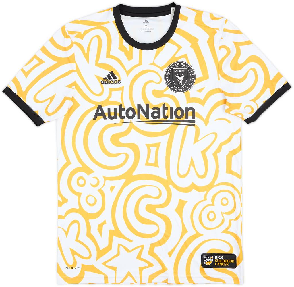 2020-21 Inter Miami Player Issue adidas Pre Match Shirt (Morgan) - 9/10 - (M)