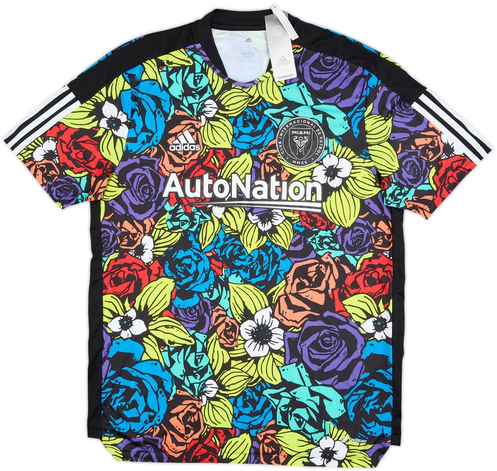 2021 Inter Miami Player Issue adidas Pre Match Shirt (Morgan) (L)