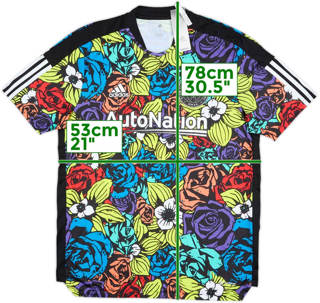 2021 Inter Miami Player Issue adidas Pre Match Shirt (Morgan) (L)