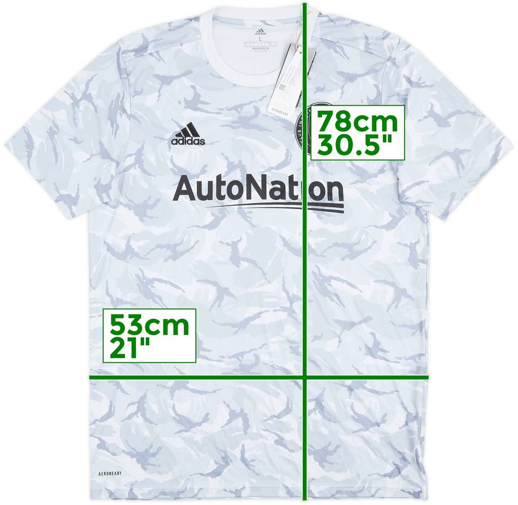 2021 Inter Miami Player Issue adidas Pre Match Shirt (Morgan) (L)