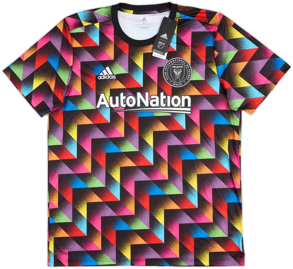 2021 Inter Miami Player Issue adidas Pre Match Shirt (Morgan) (L)