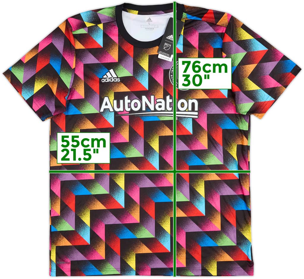 2021 Inter Miami Player Issue adidas Pre Match Shirt (Morgan) (L)