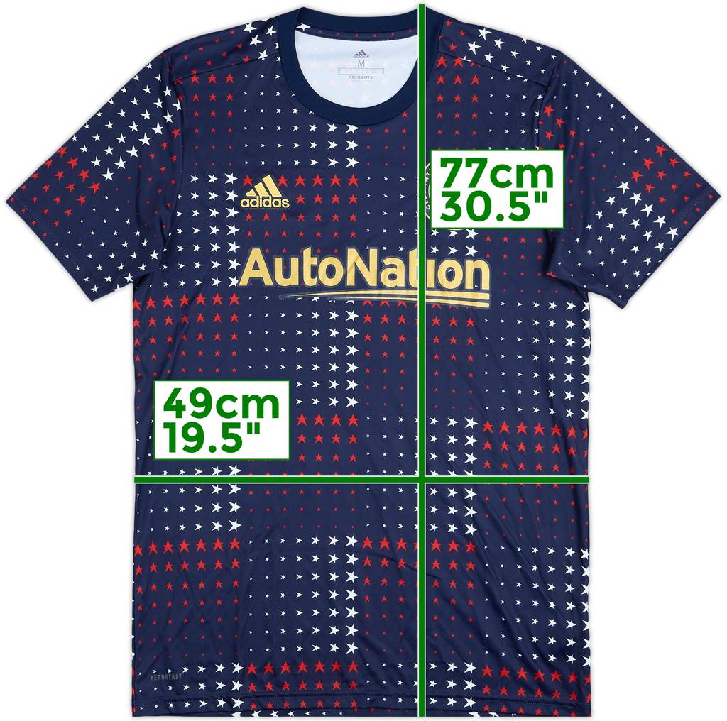 2021 Inter Miami Player Issue adidas Pre Match Shirt (Morgan) - 9/10 - (M)