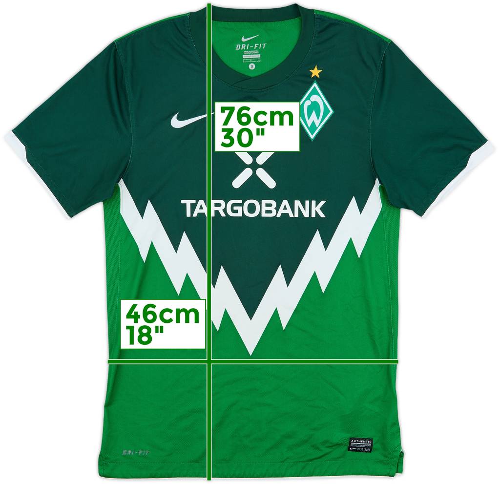 2010-11 Werder Bremen Home Shirt - 9/10 - (S)