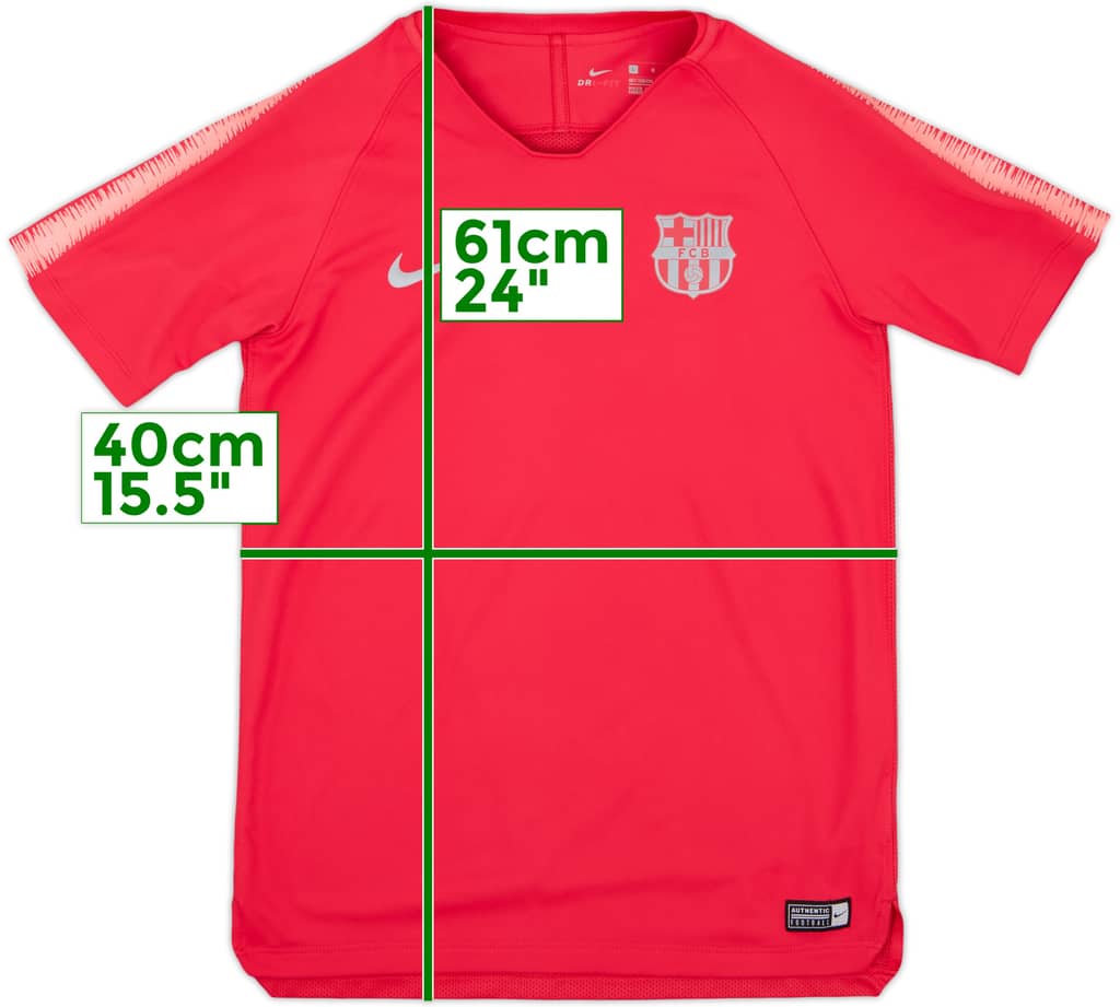 2018-19 Barcelona Nike Training Shirt - 9/10 - (L.Boys)