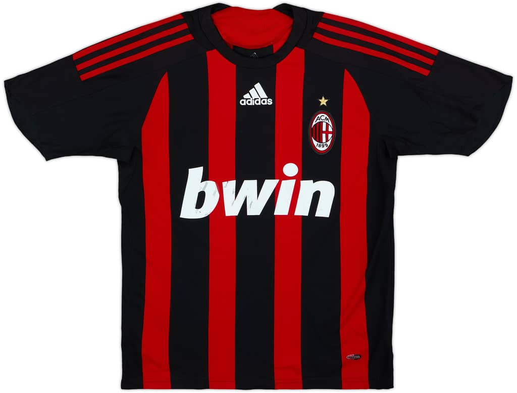 2008-09 AC Milan Home Shirt - 4/10 - (L.Boys)