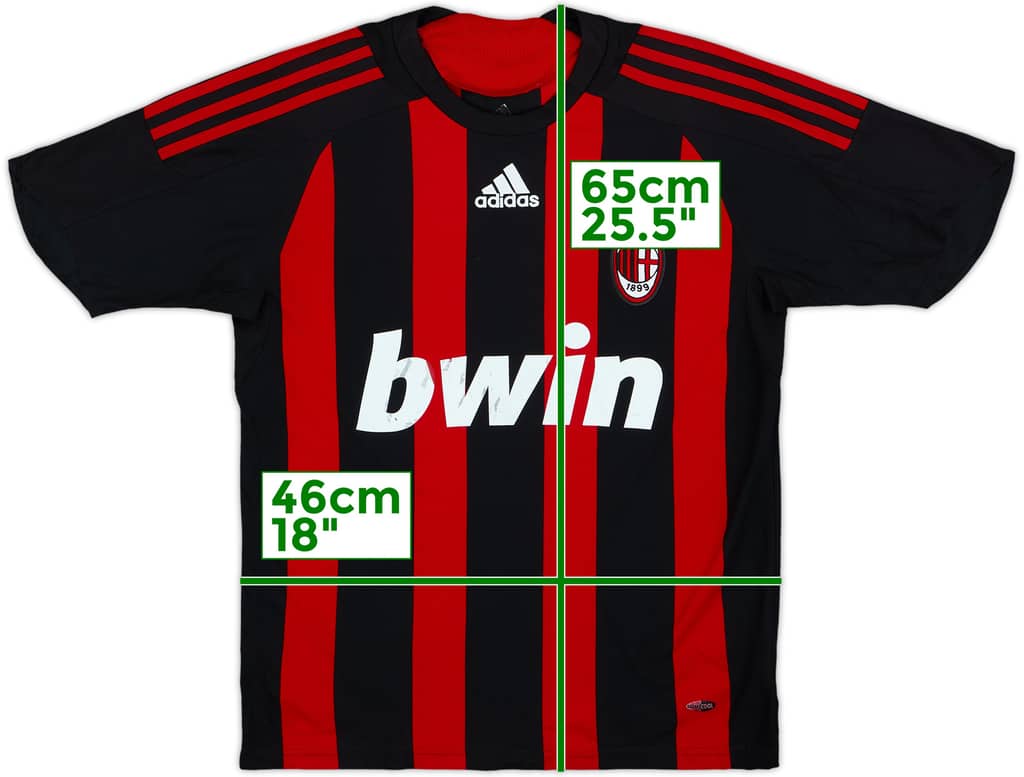 2008-09 AC Milan Home Shirt - 4/10 - (L.Boys)