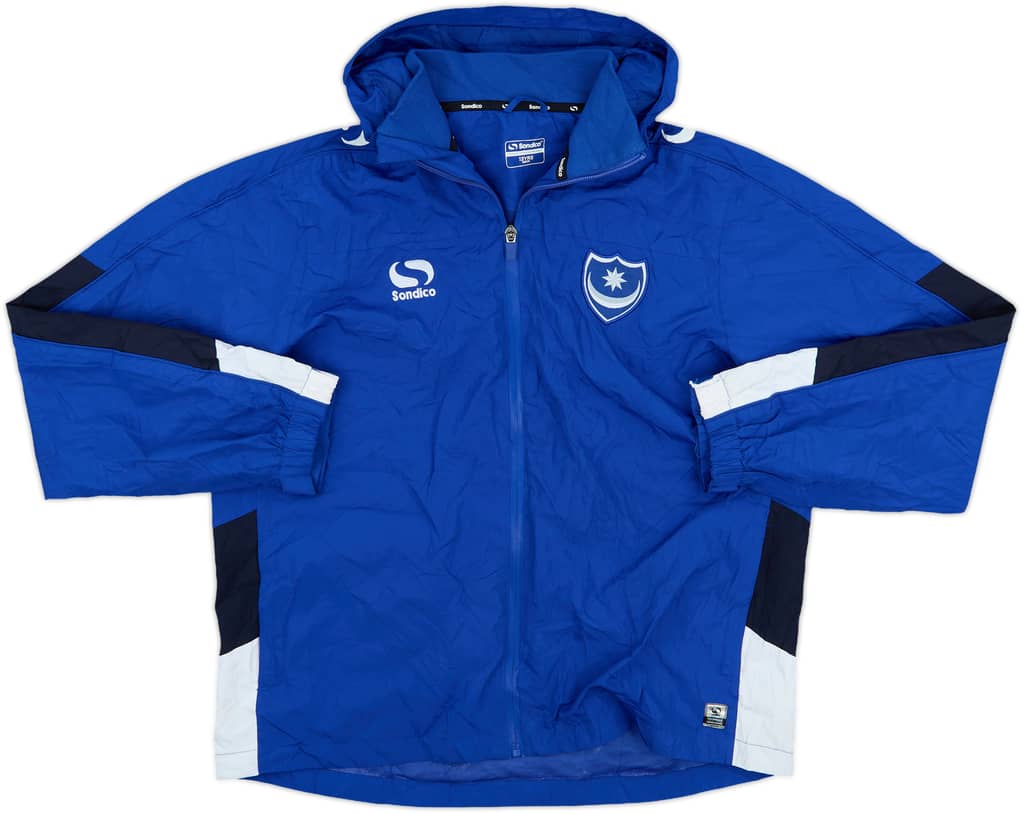 2016-18 Portsmouth Sondico Hooded Track Jacket - 8/10 - (L.Boys)