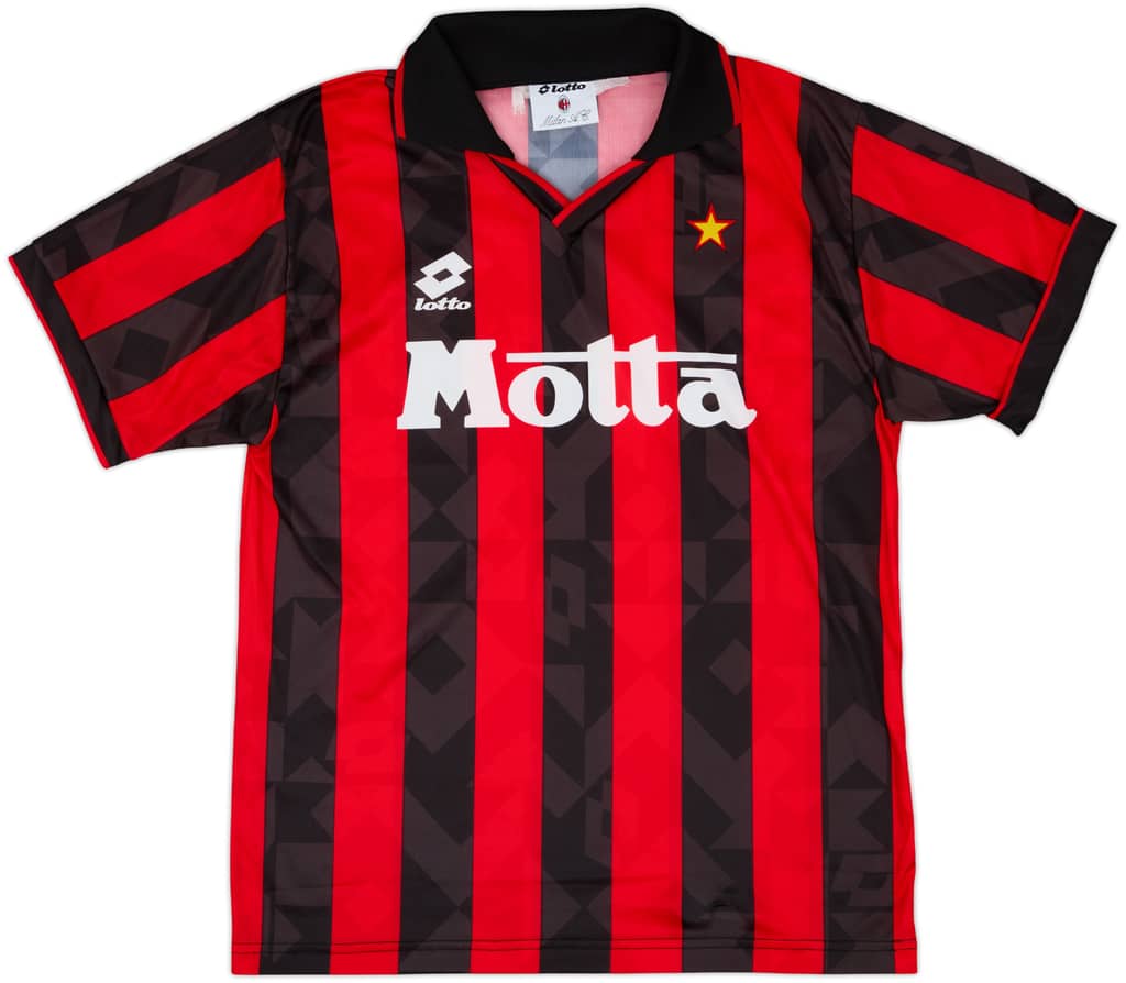 1994-95 AC Milan Basic Home Shirt - 9/10 - (M)