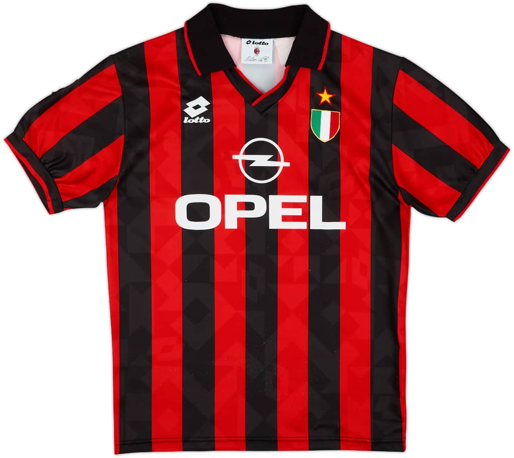 1994-95 AC Milan Home Shirt - 8/10 - (M)