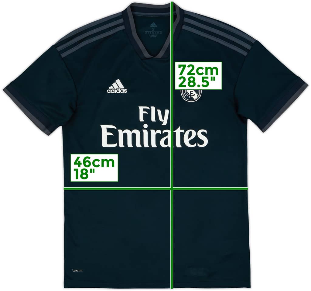 2018-19 Real Madrid Away Shirt - 8/10 - (S)