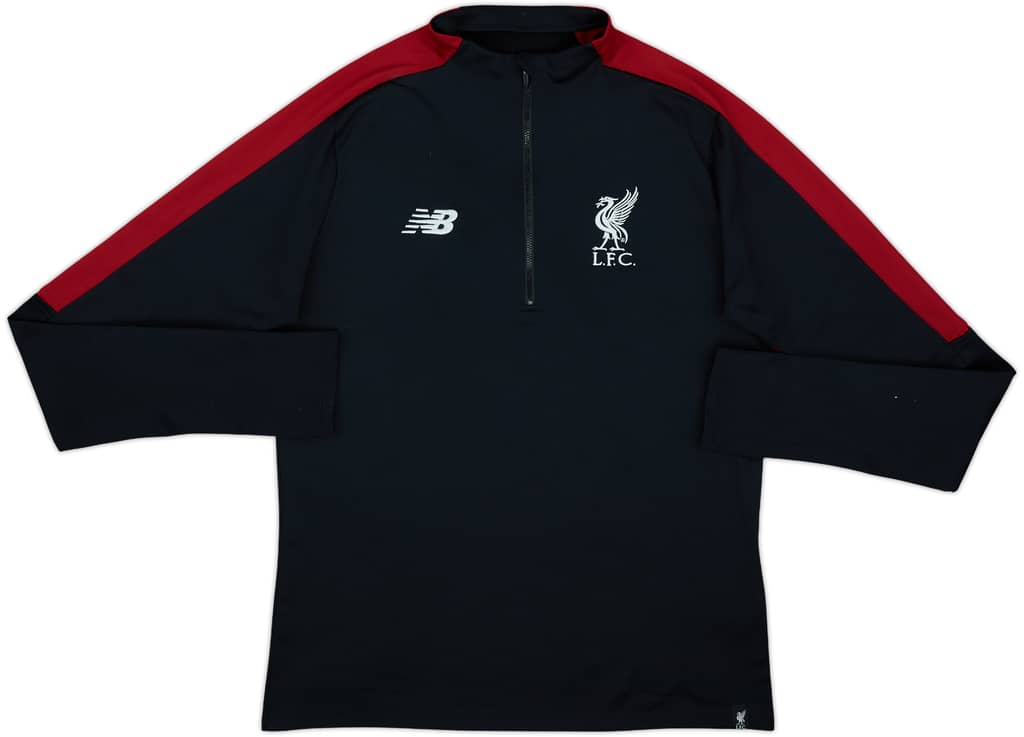 2018-19 Liverpool New Balance 1/4 Zip Drill Top - 9/10 - (M)