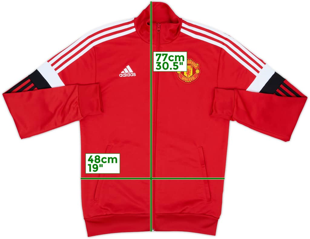 2021-22 Manchester United adidas Track Jacket - 9/10 - (S)