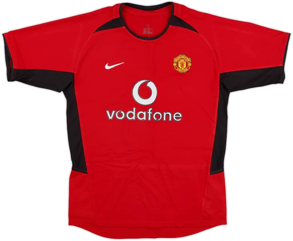 2002-04 Manchester United Home Shirt - 6/10 - (M.Boys)