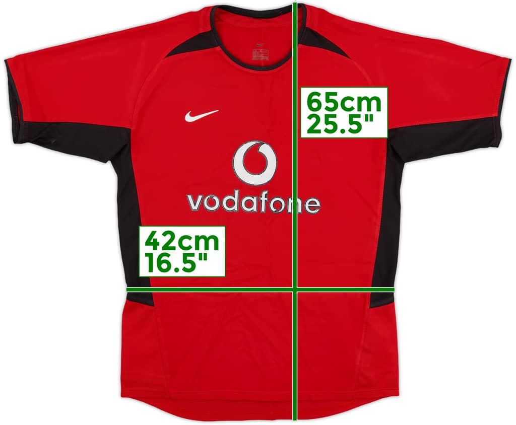 2002-04 Manchester United Home Shirt - 6/10 - (M.Boys)