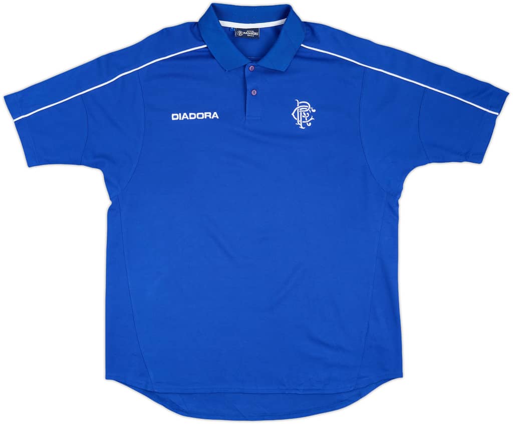 2002-03 Rangers Diadora Polo Shirt - 10/10 - (L)