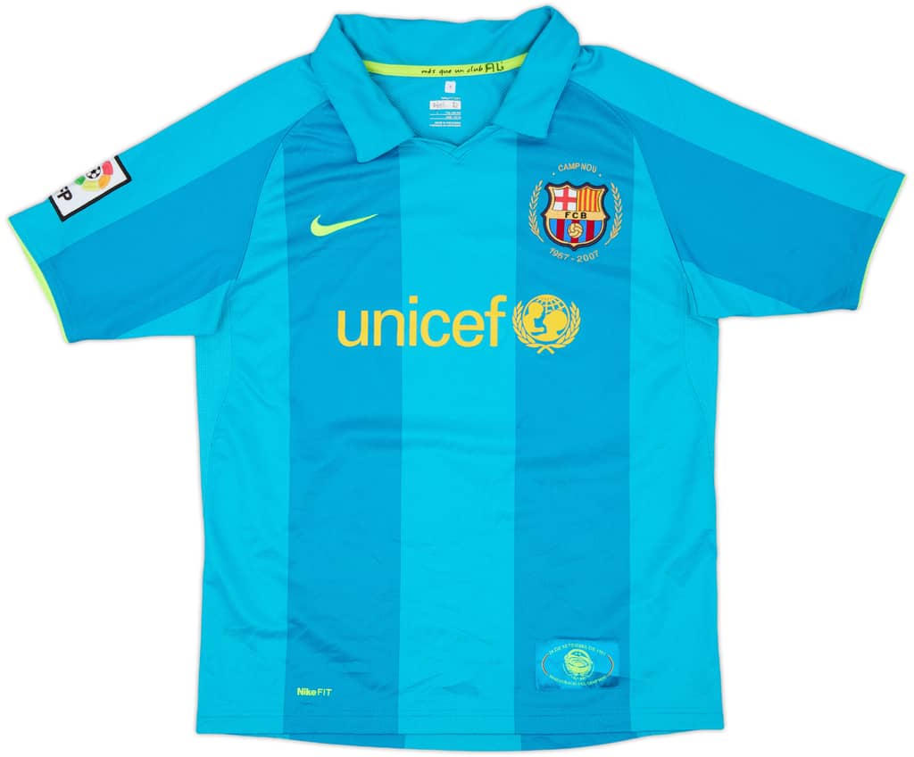 2007-09 Barcelona Away Shirt - 7/10 - (L.Boys)