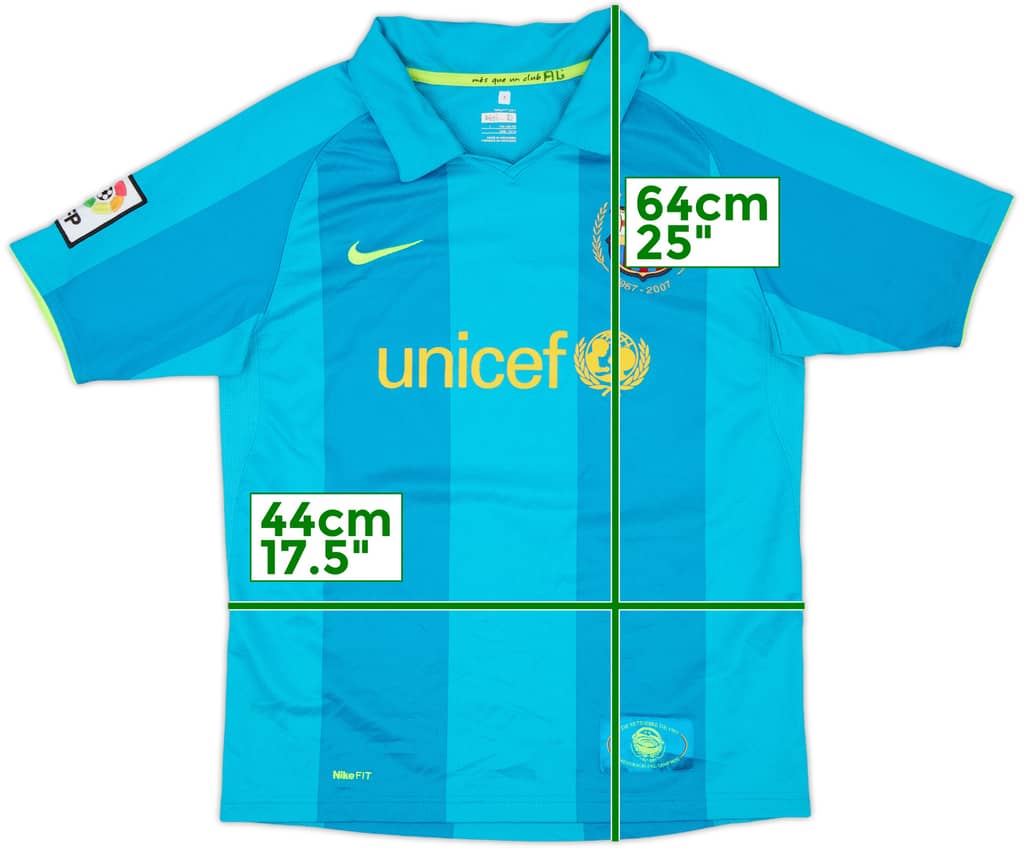 2007-09 Barcelona Away Shirt - 7/10 - (L.Boys)