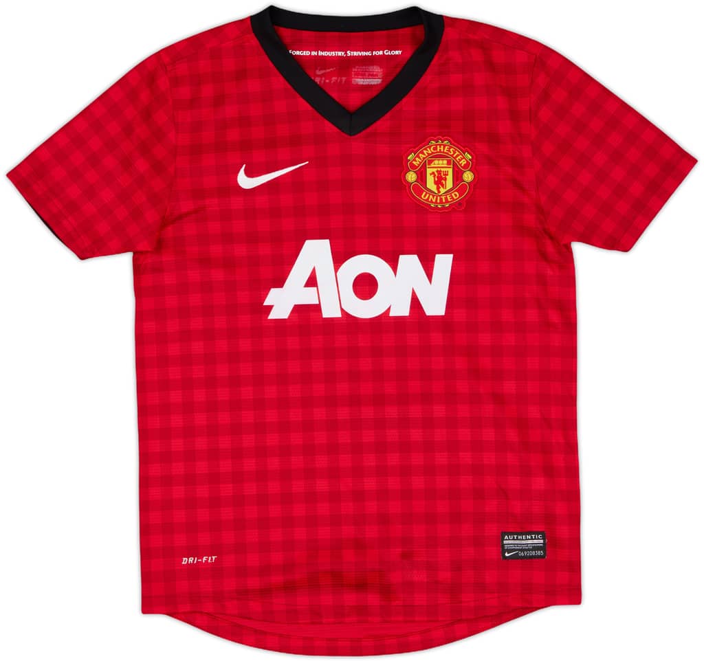 2012-13 Manchester United Home Shirt - 8/10 - (S.Boys)