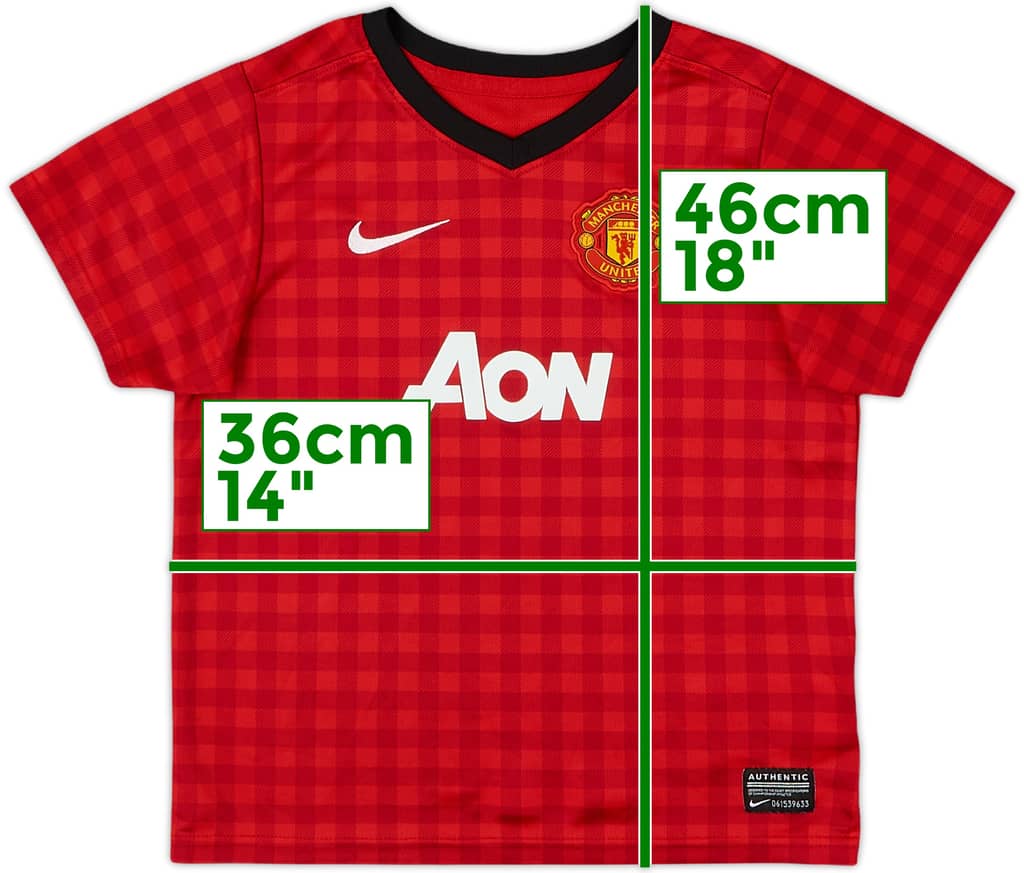 2012-13 Manchester United Home Shirt - 8/10 - (S.Boys)