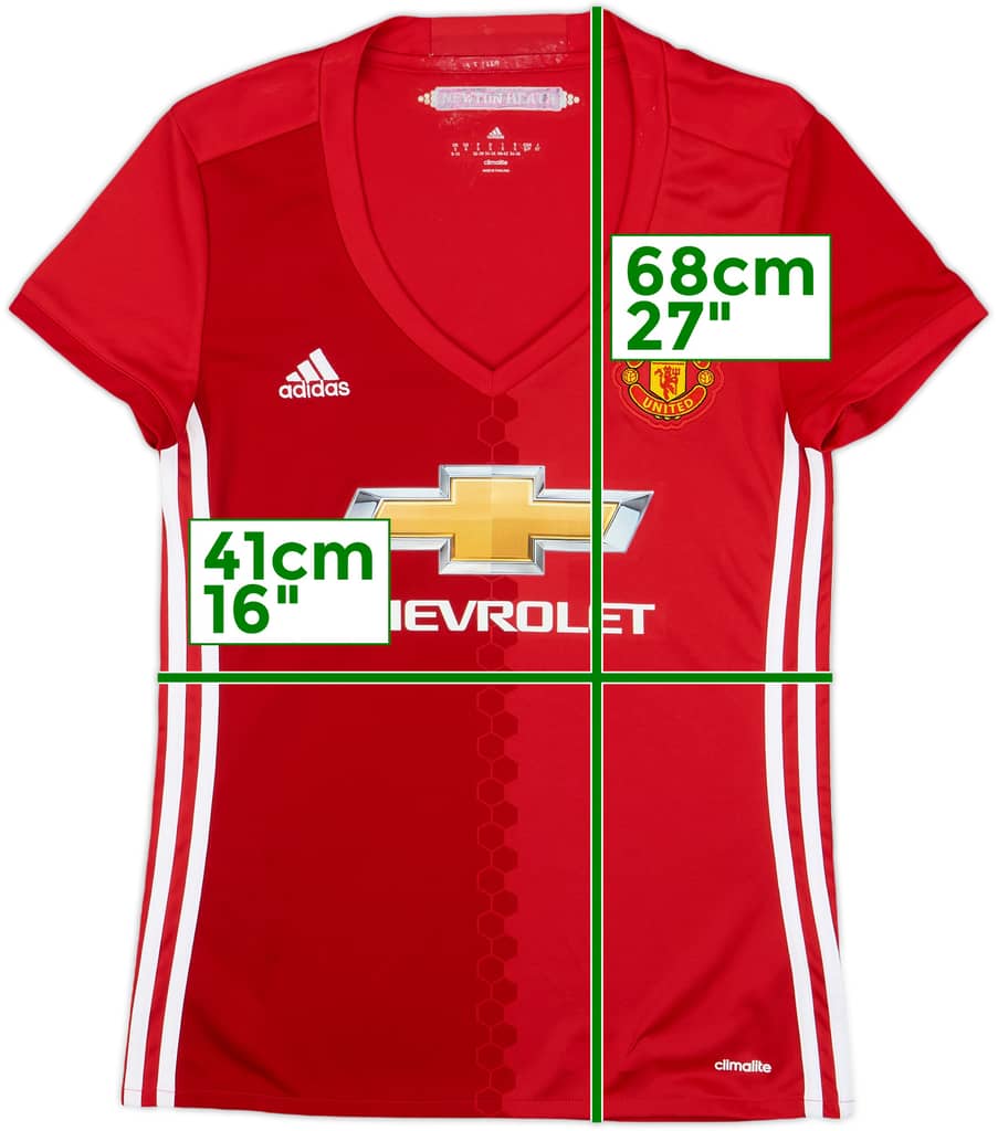 2016-17 Manchester United Home Shirt - 8/10 - (Women's S)