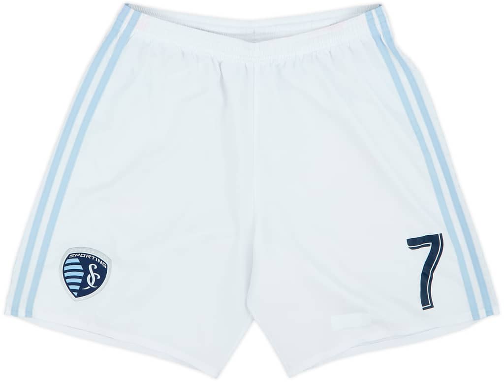 2017-18 Sporting Kansas City Player Issue Home Shorts #7 - 8/10 - (M)