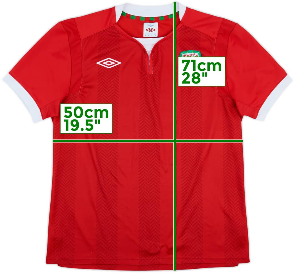 2011-12 Wales Home Shirt - 7/10 - (M)