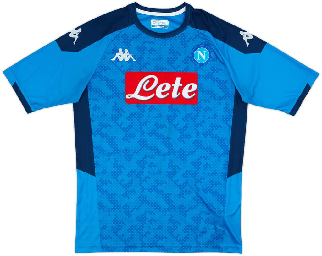 2019-20 Napoli European Basic Home Shirt - 9/10 - (M)