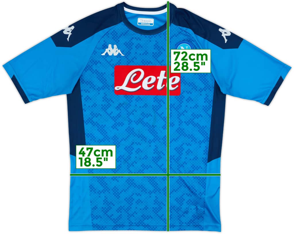 2019-20 Napoli European Basic Home Shirt - 9/10 - (M)