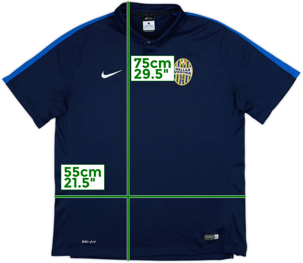 2015-16 Hellas Verona Nike Polo Shirt - 8/10 - (L)