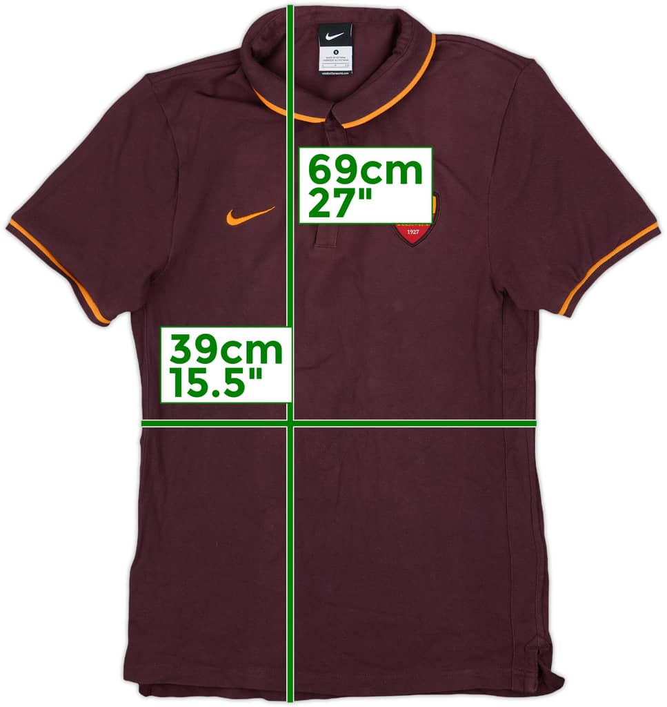 2015-16 Roma Nike Polo Shirt - 8/10 - (S)