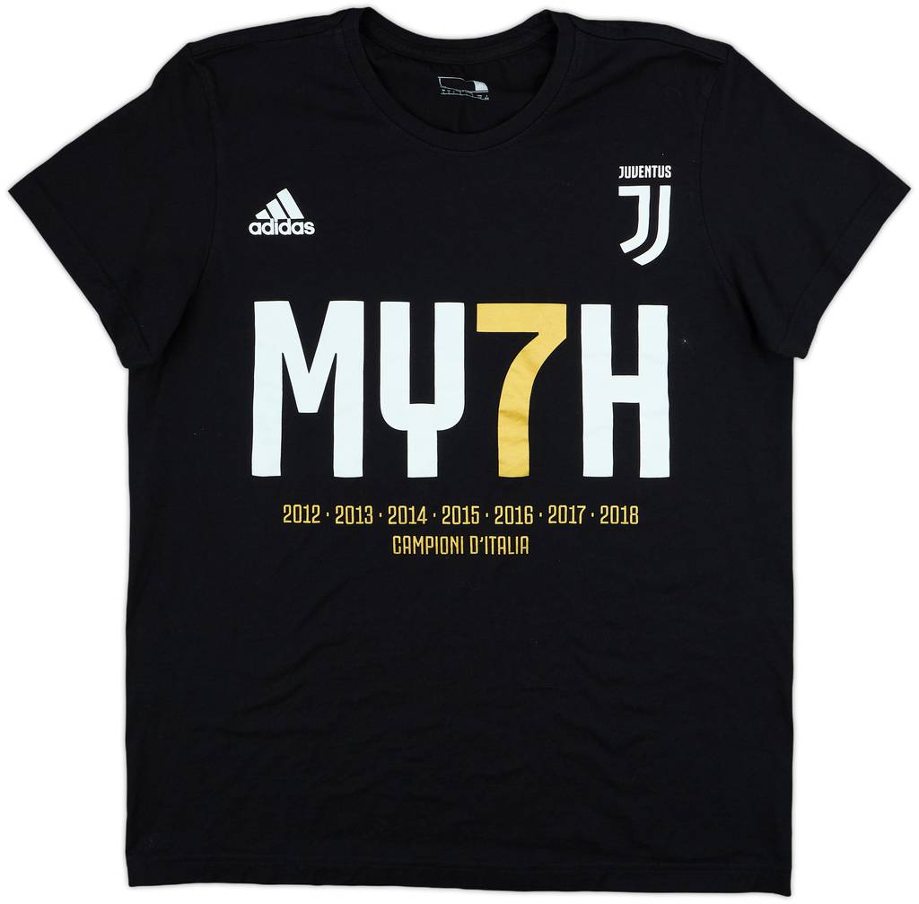 2017-18 Juventus adidas Graphic Tee - 10/10 - (L)