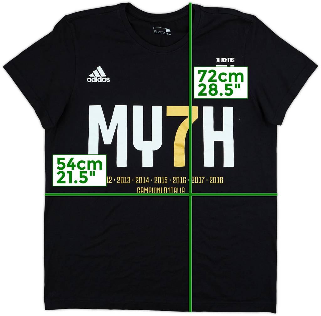 2017-18 Juventus adidas Graphic Tee - 10/10 - (L)