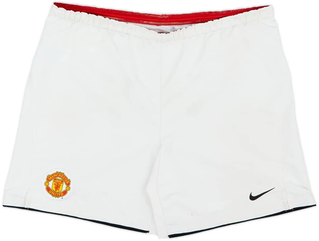 2007-09 Manchester United Home Shorts - 3/10 - (L)