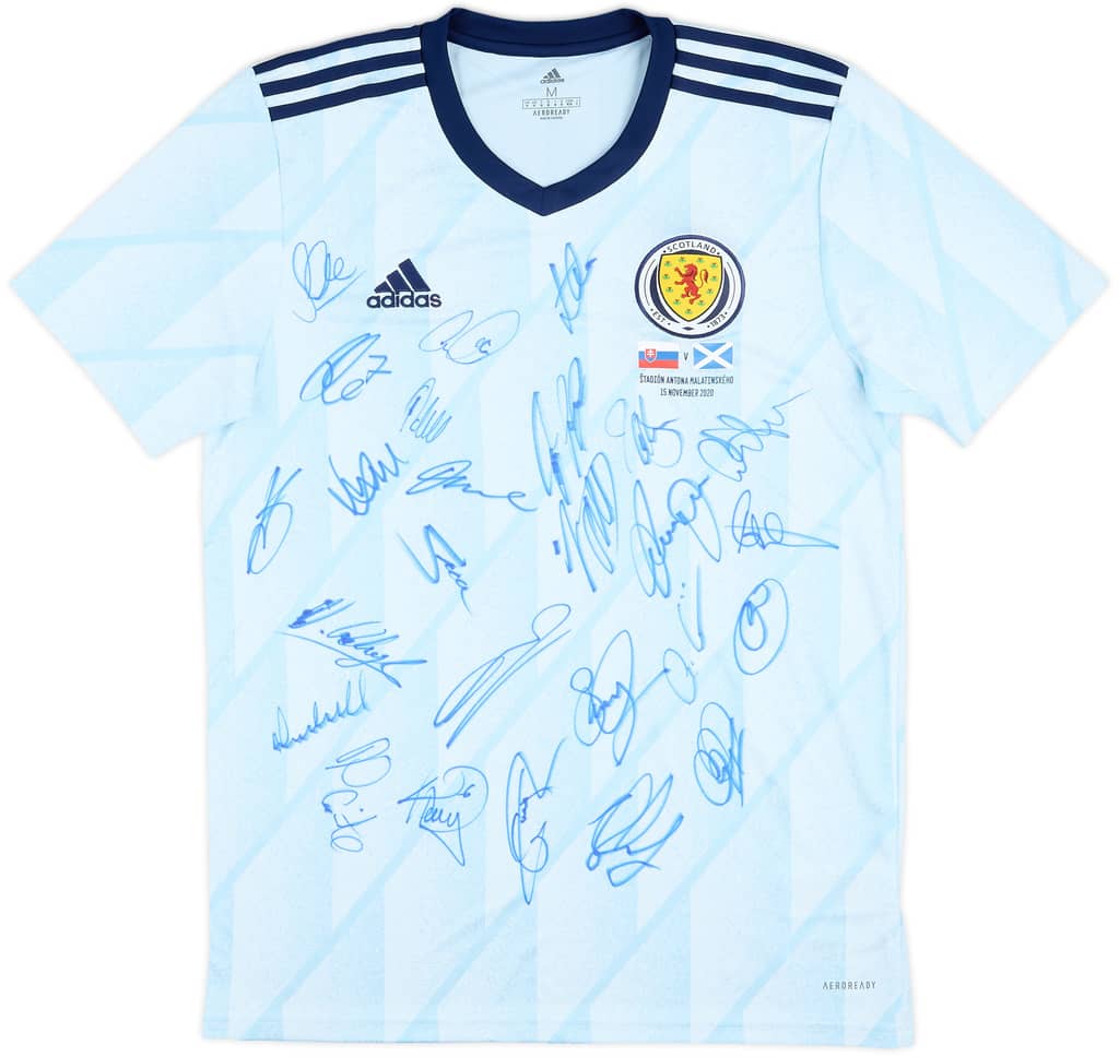2020 Scotland Player Issue Squad Signed Away Shirt - 9/10 - (M)