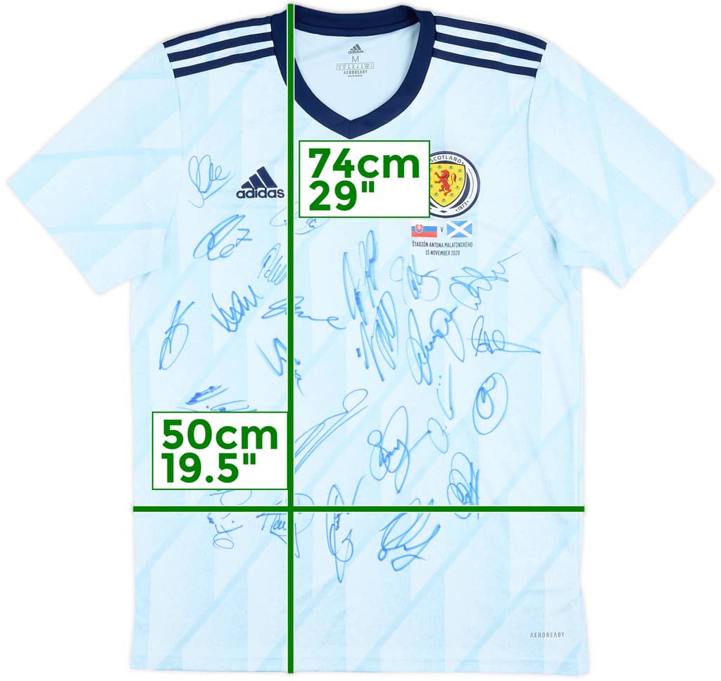 2020 Scotland Player Issue Squad Signed Away Shirt - 9/10 - (M)