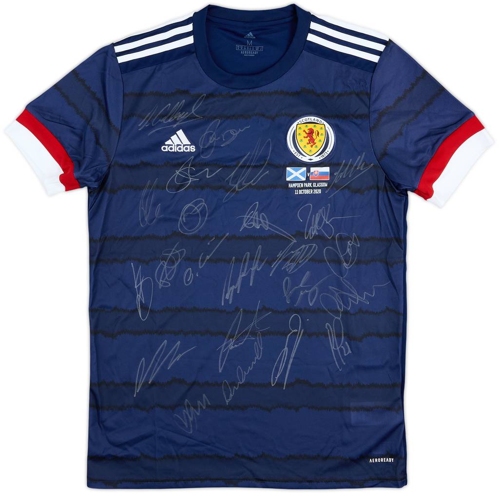2020 Scotland Player Issue Squad Signed Home Shirt - 9/10 - (M)