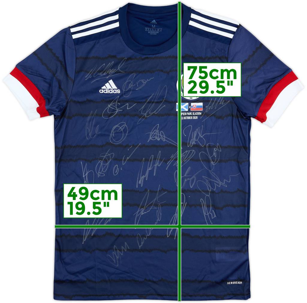 2020 Scotland Player Issue Squad Signed Home Shirt - 9/10 - (M)